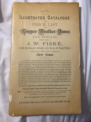 J W Fiske Weathervane Catalog And Another Weathervane Catalog. Older Reprints. • $40