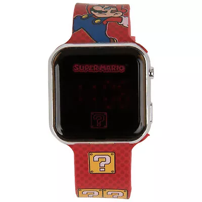 Super Mario Bros. ? Block LED Wrist Watch Red • $17.98