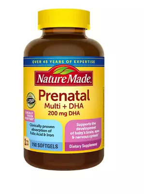 Nature Made Prenatal Multi Vitamin + DHA 200 Mg DHA 150 Softgels  • $32.50