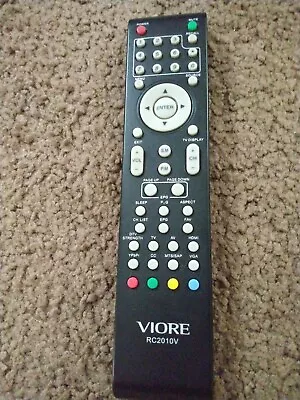 Genuine Viore TV Remote Control RC2010V Tested Works Missing Battery Cover • $10.90