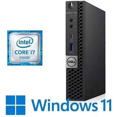 Dell Optiplex 7070 Micro PC Intel I7 9700 32G 256G NVMe WiFi Win 11 • $549