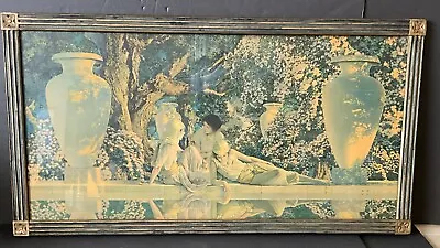  Garden Of Allah  Print By Maxfield Parrish In Original Gold Wood Frame C.1918 • $249