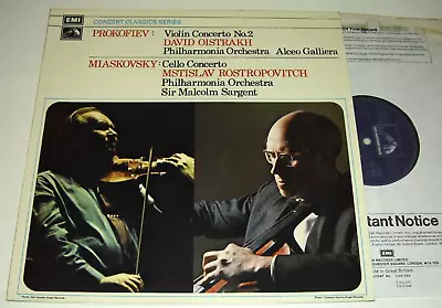 SXLP 30155 *MIASKOVSKY* Cello Concerto Etc *OISTRAKH* *ROSTROPOVICH* TAS Listed • £14.99