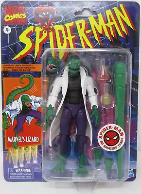 Hasbro Marvel Legends Spider-Man Lizard Retro Figure • $64.99