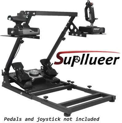 Supllueer Flight Racing Simulator Stand Fit Logitech G920 G29 X52 Thrustmaster • £109.99