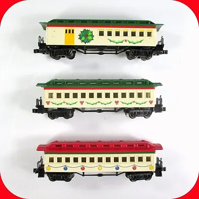 N Scale ***SPIRIT Of CHRISTMAS*** Overland Passenger 3 Car Set -- Bachmann 24017 • $64.99