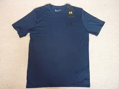 Men's Navy Blue Under Armour Sportstyle T Shirt Size Large BNWT • £9.99