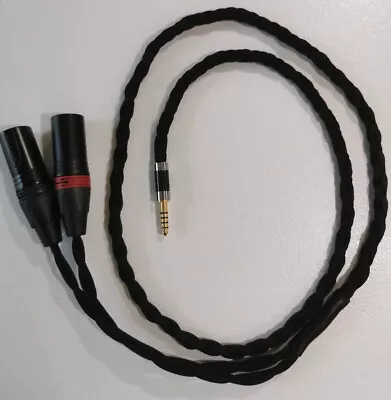 Balanced Interconnect HiFi Cable 4.4mm To Dual 3 Pin XLR Plugs Custom Made In UK • £64.99