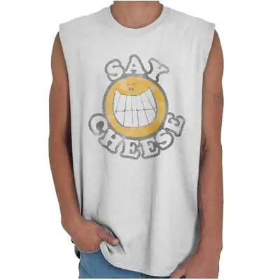 Say Cheese Photographer Camera Smile Gift Casual Tank Top Tee Shirt Women Men • $19.99
