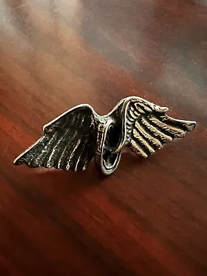 Winged Wheel Racing Pin Vintage Motorcycle Wings Car Vest Hat Jacket Badge Patch • $10.99