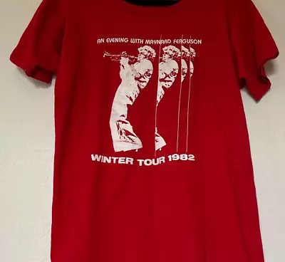 Maynard Ferguson 1982 Tour Red T-shirt Short Sleeve S To 5Xl TA4828 • $27.54