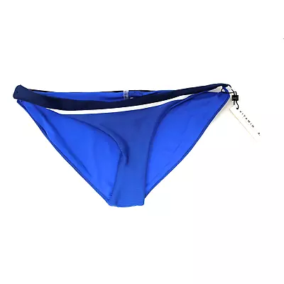 VITAMIN A Mila-Luciana Blue Bar Bikini Bottom • $29.55