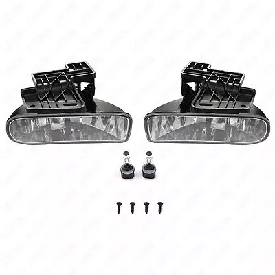 For GMC 1999-2002 Sierra 00-06 Yukon Clear Lens Fog Driving Light Assembly Bulbs • $29.98