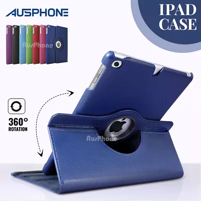 360 Rotate Smart Leather Case Cover For Apple IPad 10 9 8 7 6 / Air / Mini / Pro • $11.95