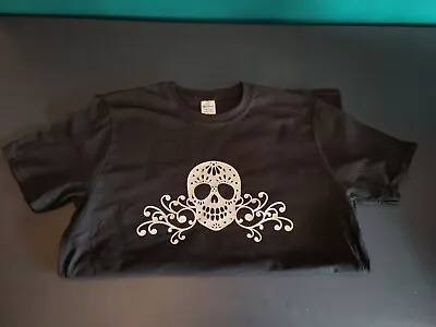 Sugar Skull Mexican Style Unisex Fit T-shirt Medium • $12.42