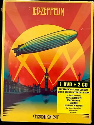 Led Zeppelin Celebration Day Deluxe 2 CD + DVD Set NEW & Sealed Music Live OOP • $44.95