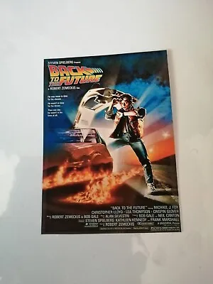 £2 • Buy Back To The Future 1985 Michael J Fox Promotional Film Gift Postcard Signed P&P 