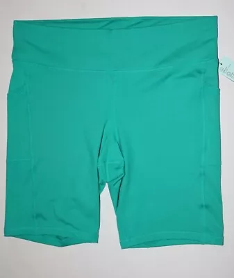 ID IDEOLOGYWomen's Compression 9.5  Bike Shorts Plus Size 2X Tropical Surf NWT • $10