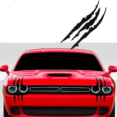 2 Pcs Monster Claw Scratch Decal Reflective Sticker For Car Headlight Decor US • $7.98