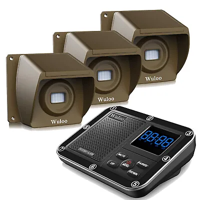  500m Wireless Driveway Alarms System Long Range Outdoor Motion Sensor Detectors • $138.12