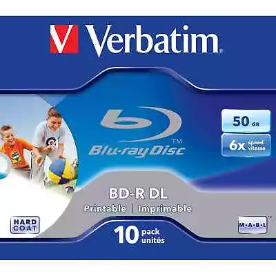 Verbatim 43736 Blank Blu-Ray Disc BD-R 50 GB 10 Pc(s) • £57.18