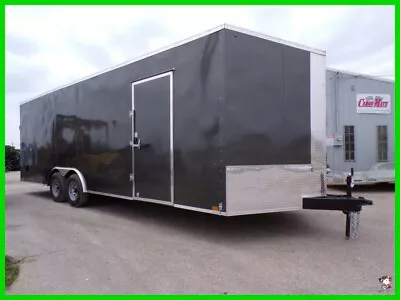 8.5 X 24 24ft Enclosed Cargo Racing ATV Motorcycle Show Car Hauler Trailer DFW  • $499.99