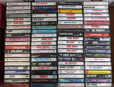 80s Rock Cassette Tape Lot (U-PICK) *Untested • $2.50