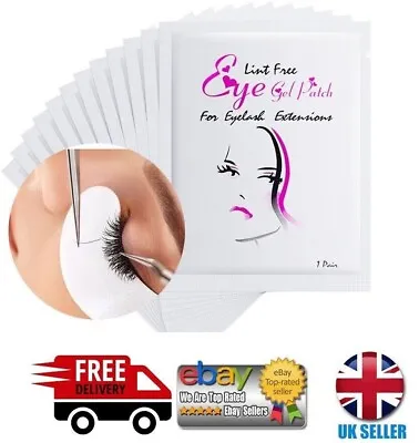 Salon Eyelash Lash Extensions Under Eye Gel Patches Lint Free Patches Eye Pads • £5.80