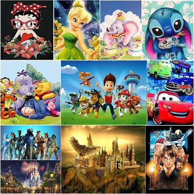 $14.28 • Buy UK Full 5D Diamond Painting Cartoon Embroidery Cross Craft Art Gift Mural Stitch