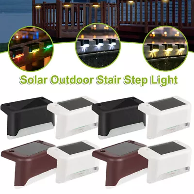 Outdoor Solar LED Bright Deck Lights Garden Patio Railing Decks Path Lighting • $11.99
