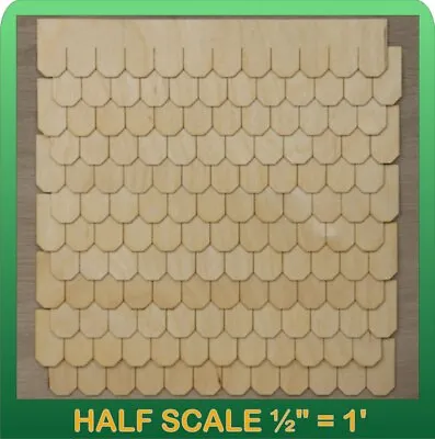 $11.95 • Buy Half Scale Laser Cut Octagon Shaped Speed Shingle Strips By Greenleaf Dollhouses