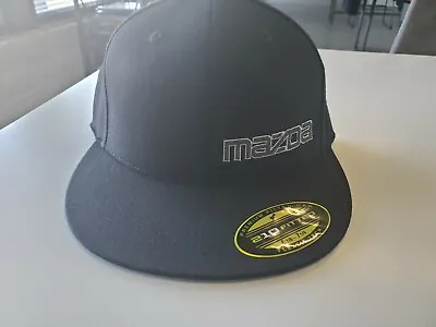 MAZDA HAT Flexfit Hat Black With Gray Logo SM/MED Or L/XL MINI-TRUCKIN • $18