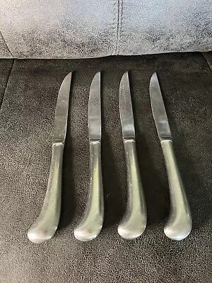 SET OF 4 Vintage Steak Knives Pistol Grip Stainless Korea Unbranded Unmarked • $14.99