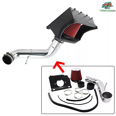 New Red Filter Heat Shield Cold Air Intake System For Ford F150 5.0L V8 2011-14 • $82.90