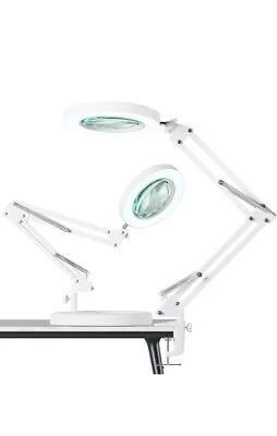 5X LED Magnifying Lamp HITTI 1800 Lumens Stepless Dimmable 3 Color Modes NEW • $28.98