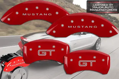 2007-2008 Ford  Mustang GT  Shelby Front Rear Red MGP Brake Disc Caliper Covers • $289