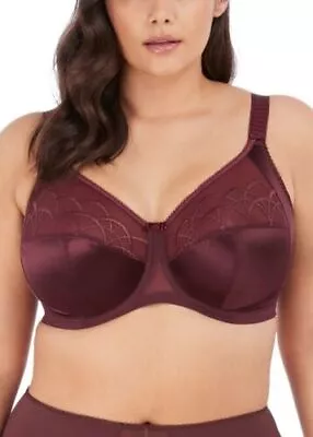 Elomi Cate UW Full Cup Banded Bra #4030 UK Sizes DD Thru K In Raisin NWT $59 • $33.99