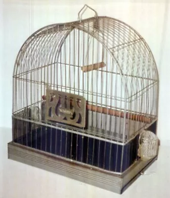 Vintage Hendryx Parakeet Canary Bird Cage 1950's • $22.99