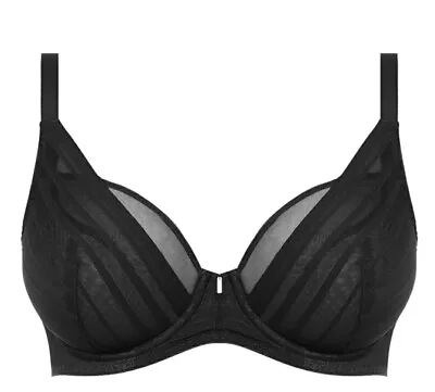 Freya Cameo AA3161 W Underwired High Apex Bra Black Uk32D****Ref V380 • £12.91