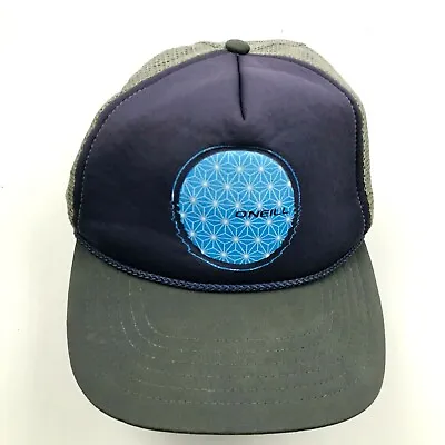 $3.75 • Buy VINTAGE O'neill Trucker Hat Cap Snapback Blue Gray Adjustable Mesh Back Foam 90s