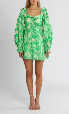 $129 • Buy Alice McCall Mary Anne Mini Dress In Green Size 14 AU