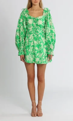 $129 • Buy Alice McCall Mary Anne Mini Dress In Green Size 14 AU