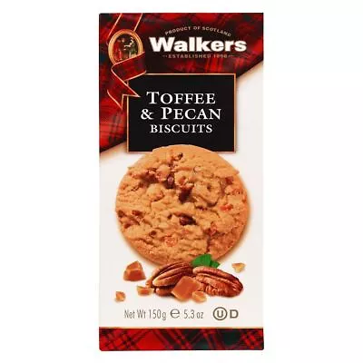 Walkers Toffee And Pecan Biscuits 150g Shortbread Biscuits Pack Of 2 • £9.99