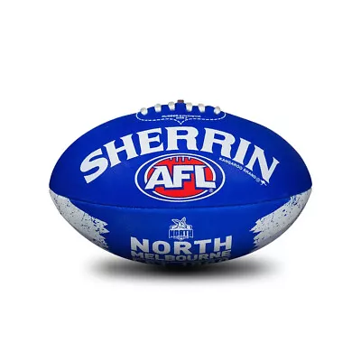 Sherrin Official AFL North Melbourne Kangaroos Song Football - PVC Ball Size 2 • $22.49