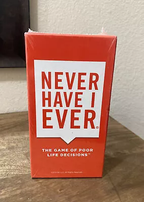 Never Have I Ever The Game Of Poor Life Decisions  Board Card Teen Adult 17+ • $25.41