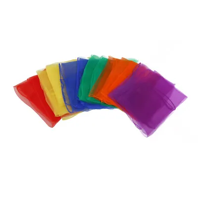 12pcs Juggling Scarf Mini Square Juggling Magic Tricks Jggling Scarves • £10.69