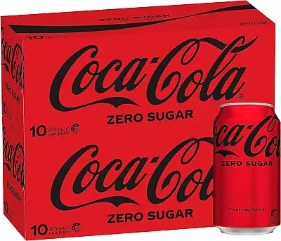 Coca Cola Zero Sugar Soft Drink Multipack Cans 20 X 375 Ml | Free Delivery  • $30.12