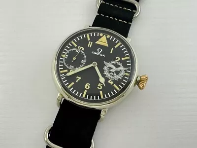 Omega Laco Aviator RLM Reich Luftwaffe Pilots WWII Vintage 1939-1945 Swiss Watch • $55