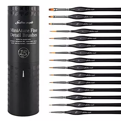 Miniature Paint Brushes 15PC Model Brushes Micro Detail Paint Brush Set Fin • $28.96