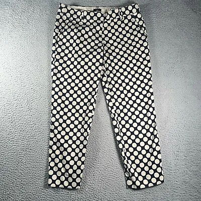 J. Crew Pants Womens 6 City Fit Daisy Geometric Chino Business Casual Art Ladies • $11.67
